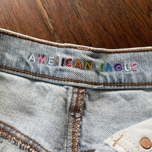 American eagle size 6 pride patchwork shorts